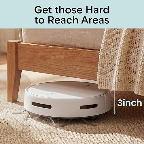Miniatura 4 de SereneLife - Robot aspirador inteligente y trapeador, edición Pro con batería mejorada, succión extrema, tanque de agua interno - control por