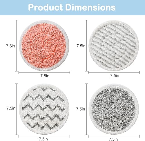 Vista 5 de Paquete de 12 almohadillas mejoradas S7001 de repuesto para trapeador de vapor para Shark S7001 S8201 S8001 S7201 S7000 S7000AMZ S7001TGT Series