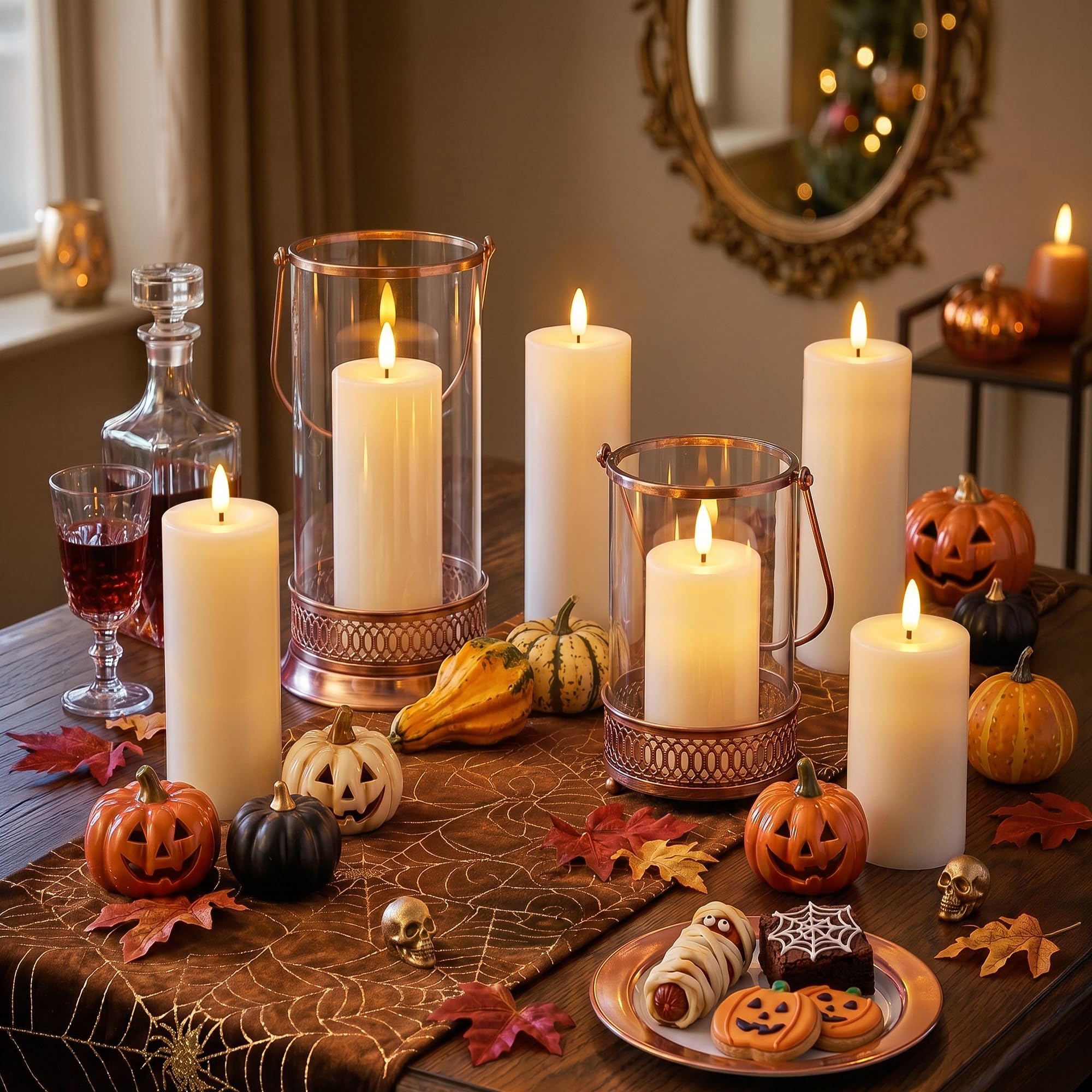 Candele Led Fiamma Oscillante, IP65 (13,5/15/18cm x 5,5cm, 6 Pezzi) | Candela LED Con Timer E Telecomando Candela Senza Fiamma Led Ideali Candele a LED Per Patii, Matrimoni, Soggiorni, Halloween