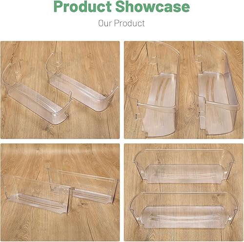 Miniatura 8 de HECASA Estante de puerta de refrigerador compatible con Frigidaire Refrigerador Reemplazo para 242126602 AP6278233 4547407 PS12364199 EAP12364199