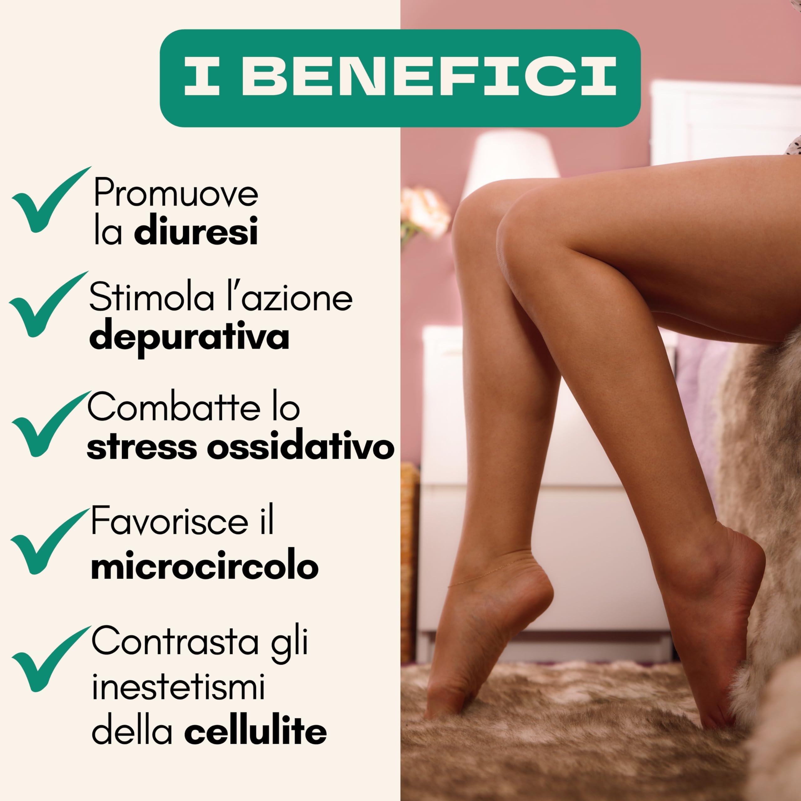 BPR Nutrition - H2OFF Drenante in capsule a base di estratti vegetali con funzione depurativa, drenante e antiossidante, favorisce il microcircolo e contrasta gli inestetismi della cellulite