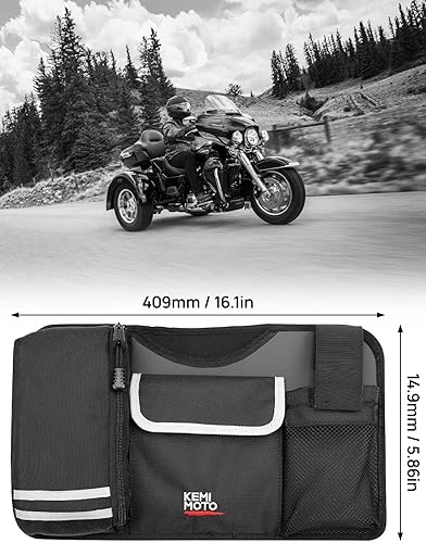 Miniatura 6 de KEMIMOTO Organizador de tapa de maletero compatible con accesorios Tri Glide Freewheeler modelos Trike Trunk Travel-Paks Organizador de puerta de