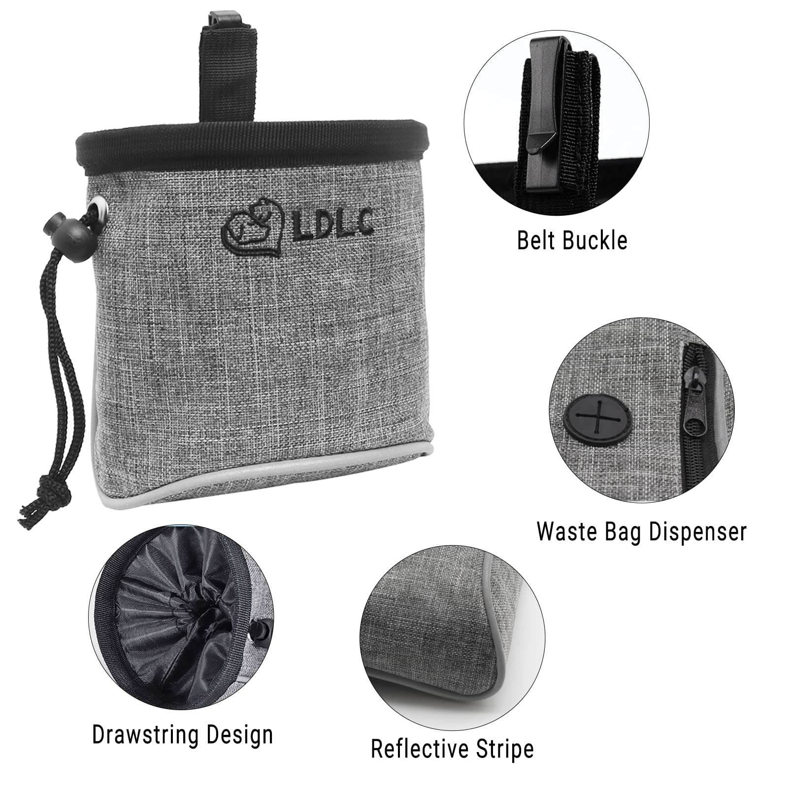 Borsa Dolcetti Per Cani GXGM: Piccola E Portatile Per Addestramento, In Nylon Resistente, Con Fibbia