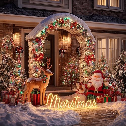 Miniatura 7 de Guirnalda de luces de Navidad para exteriores, 328 pies, 1000 luces LED impermeables, cable verde con 8 modos de temporizador, decoración de Navidad
