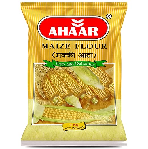 Ahaar Makki Atta 1Kg Corn Flour Maize Flour Amazon.in Grocery