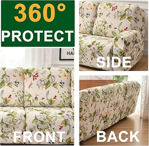 Miniatura 2 de CRFATOP Fundas elásticas para sofá reclinable con bolsillos, 8 piezas, fundas de sofá reclinable de doble sección para sofá reclinable de 3