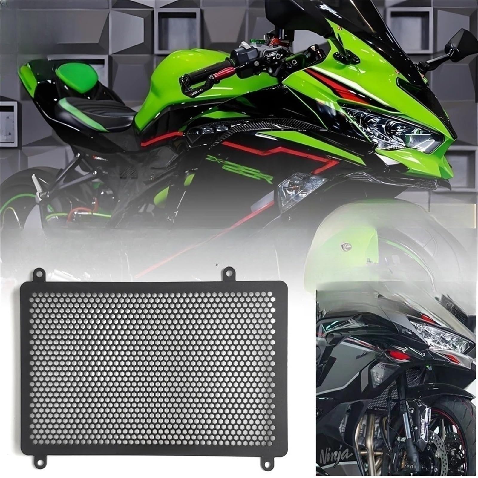 Osłona ochronna osłony chłodnicy Pasuje Do Ka&wasaki ZX4R ZX25R 2020-2025 Rdzeń Chłodnicy Motocykla Tarcza Osłona Na Maskownicę Ochrona