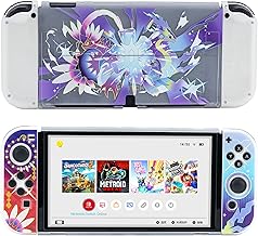 YOCORE Cute Slim Switch OLED Protective Case Cover | Dockable Protective Case Compatible with Switch OLED,Anti-Scratch and Shock-Absorption Design Cover Skin -Pokemon