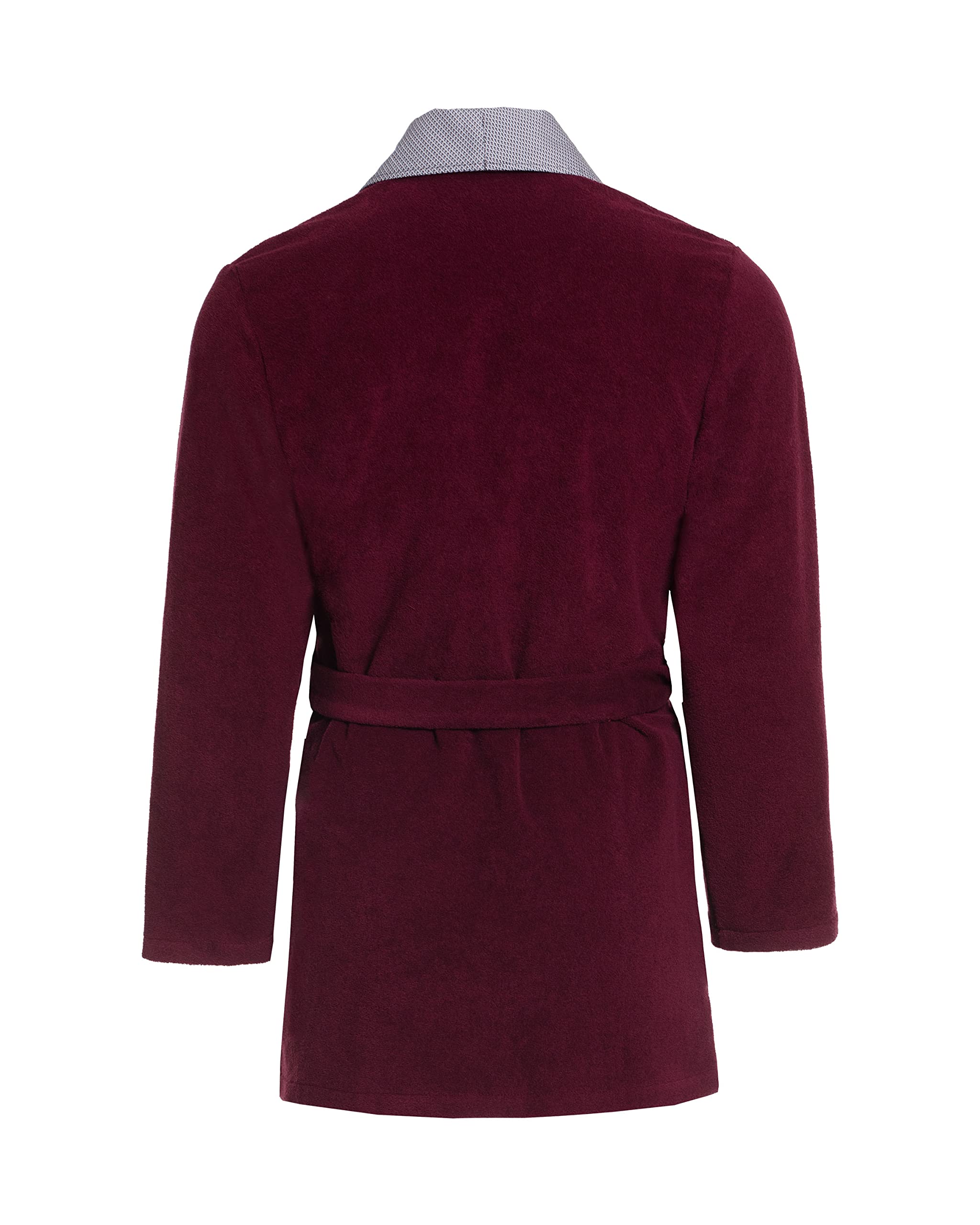 Revise RE-401 Peignoir court pour homme - Robe de chambre - Élégant - Chaud