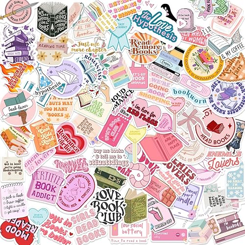 Miniatura 4 de Bookish Stickers,Book Stickers for kindle,Laptop Computer Phone Water Bottle Stickers Book Lover Gift