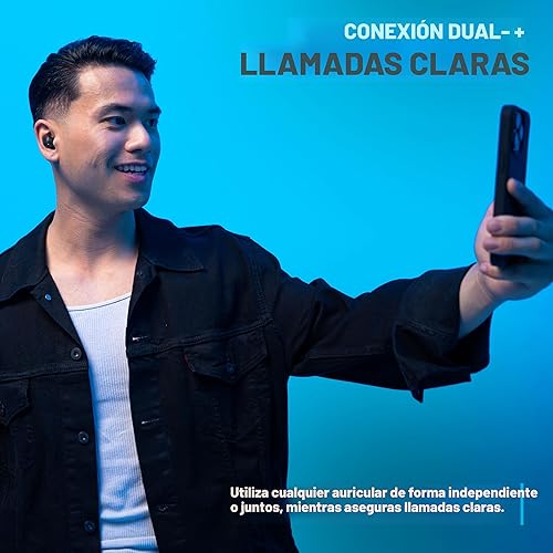 Miniatura 5 de JLab Go Air Pop+ Auriculares inalámbricos verdaderos, auriculares intraurales, auriculares Bluetooth, auriculares de reproducción de 35 horas,