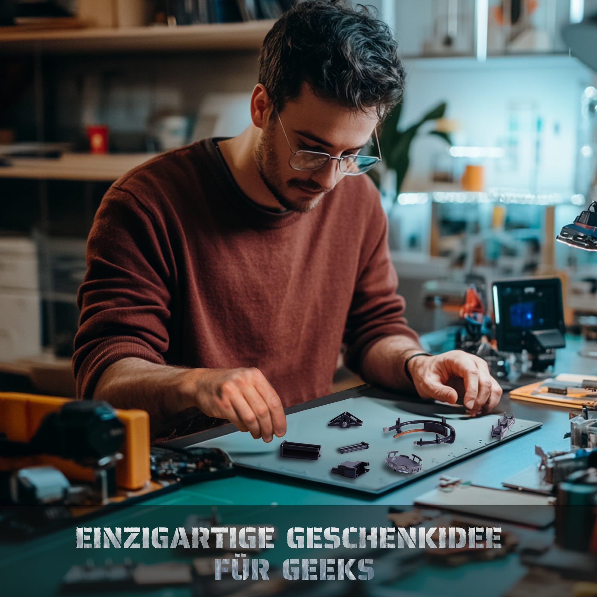 ROKR Kugelbahn Last City 3D Puzzle Erwachsene Modell Gaming Deko Setup Erweiterungsfähige Kits Cyberpunk Geschenkidee für Männer-Parallel World MR01S