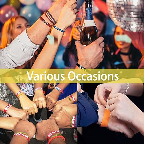 Miniatura 6 de Hasta 10000 pulseras personalizadas para eventos, pulseras personalizadas Tyve de pulgadas, pulseras de papel personalizadas para fiestas con