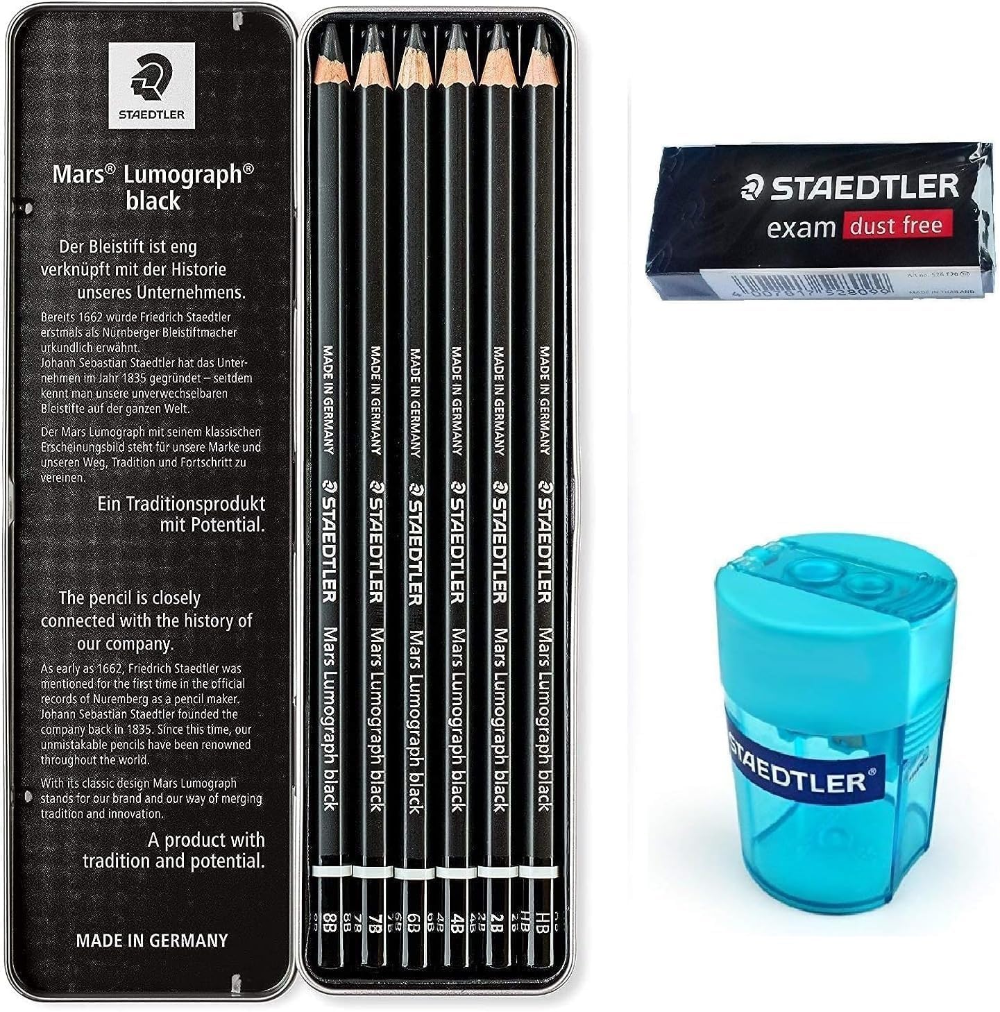 Staedtler Mars Lumograph Black Artist Pencil Set Togo Ubuy