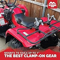 Vista 8 de Soporte de montaje para pistola con abrazadera para ATV con correas de goma para UTVBicicletasCarritosBarcos. Sostiene arcoshachaspalasrifles