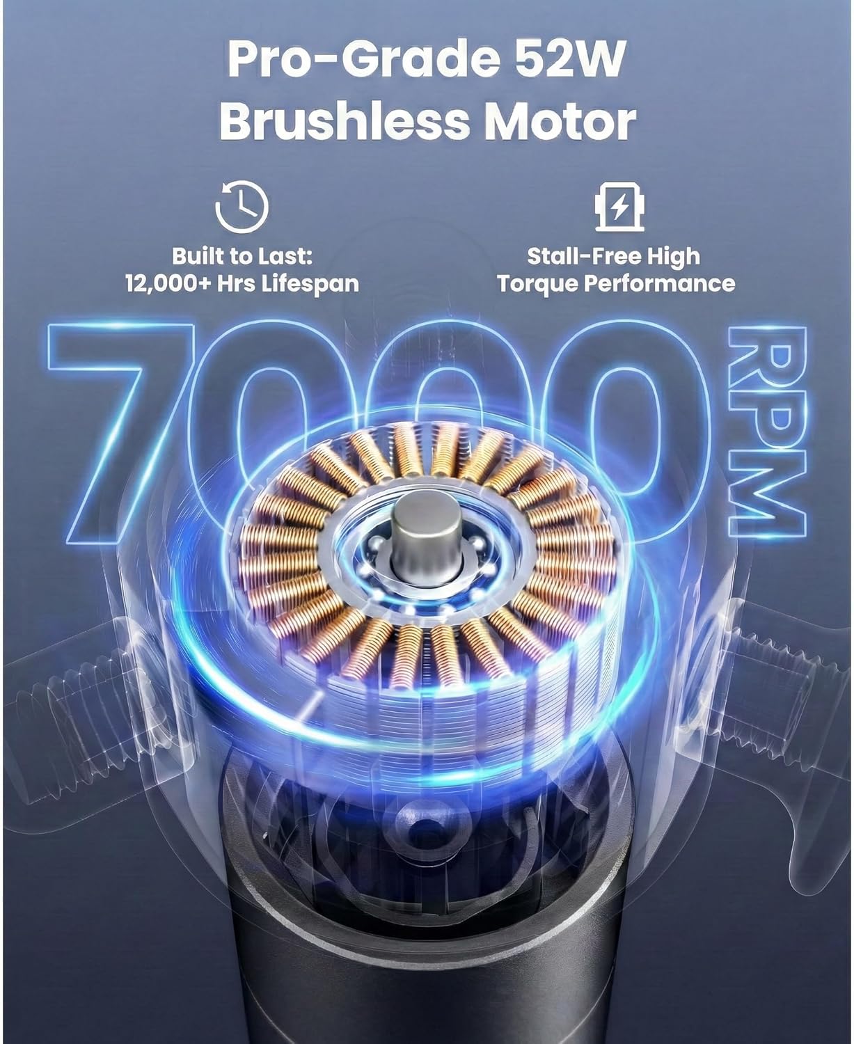 BOB AND BRAD VibeFlow Vibration Massager (Not Percussion), FSA-HSA Eligible, 116Hz Deep Tissue Therapy Massage Gun for Sensitive Joints, Muscle Pain Relief, Fascia Release, Trigger Points & Full Body - Image 4