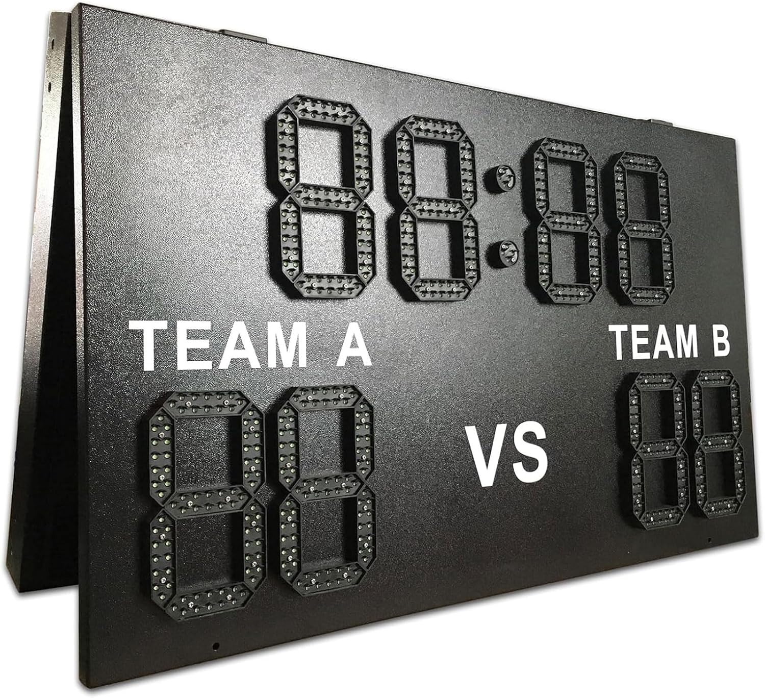 33W Wall-Mounted Electronic Scoreboard, 8 Inch Led Digital Water Proof Score Display with Remote Control, 60° Viewing Angle, for Basketball, Football, Tennis