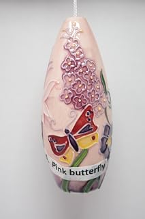 Old Tupton Ware 3212 - Estor (cerámica), diseño de Mariposa, Color Rosa