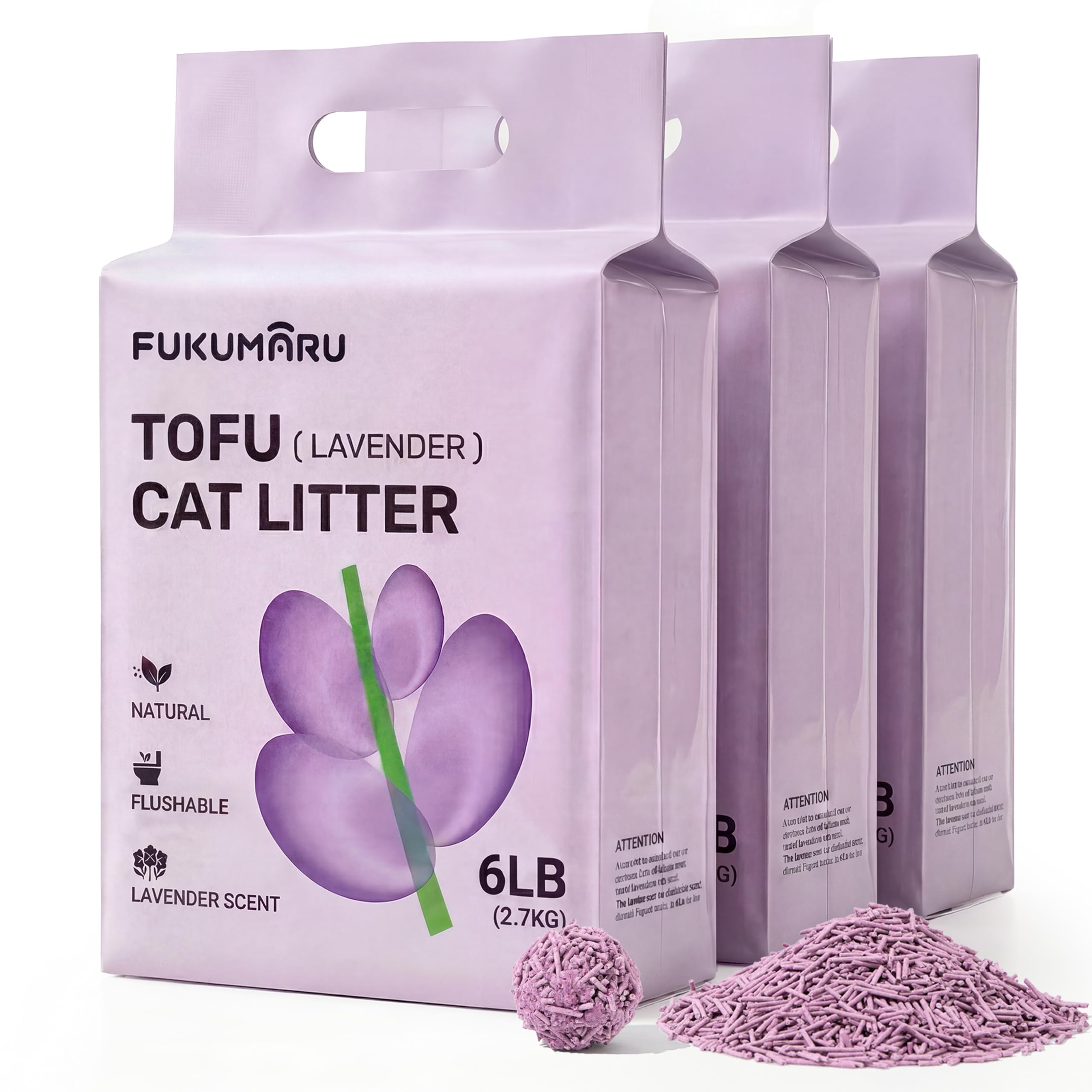 FUKUMARU Tofu Cat Litter Lavender Scent