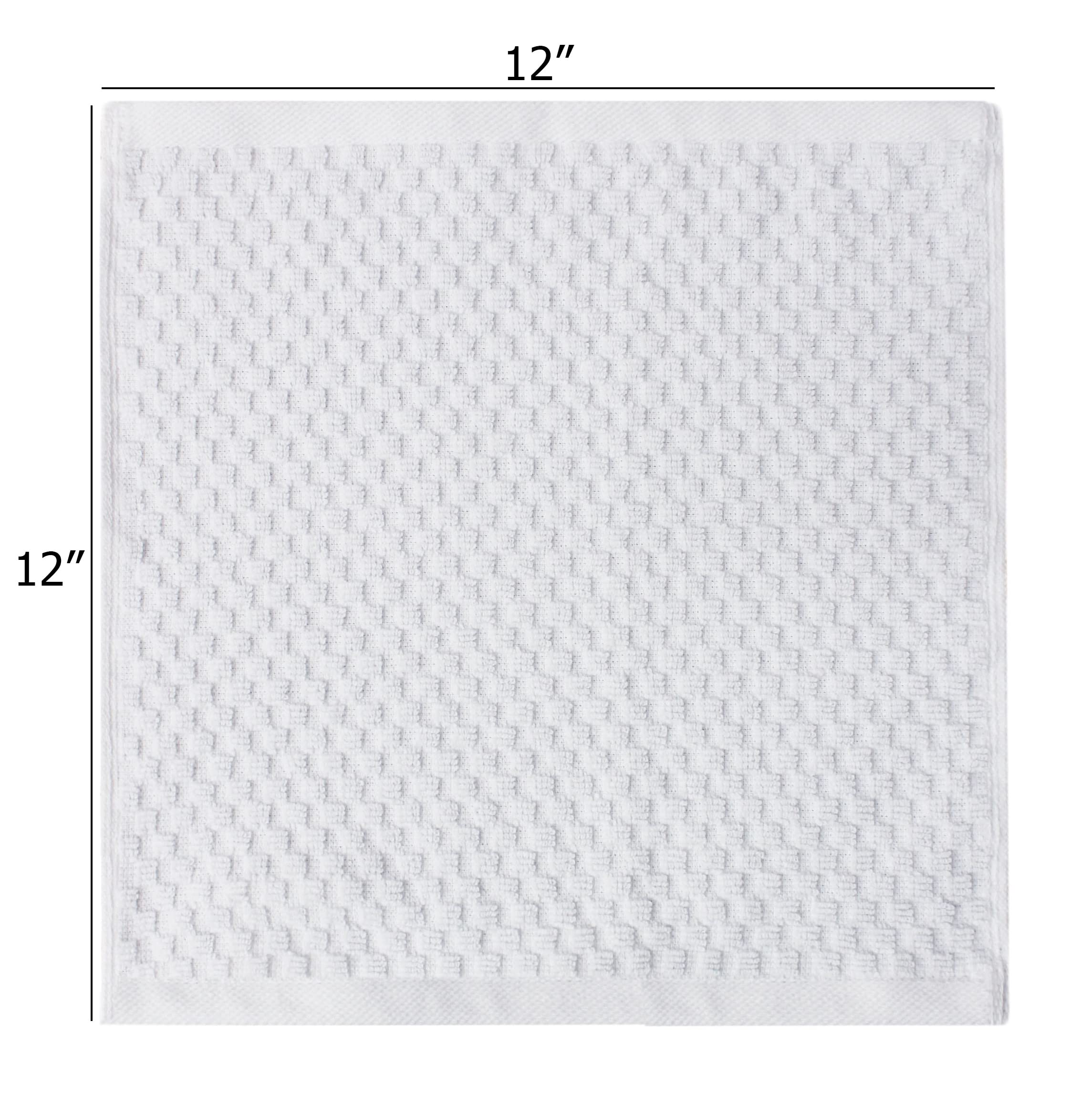 COTTON CRAFT Euro SPA Waffle - Juego de 12 Toallas de baño de Lujo de algodón Puro Hilado en Anillo, Tejido de gofre, absorbentes de Felpa para Uso Diario, Hotel, Gimnasio, Ducha, Playa, Cocina,