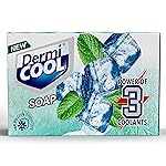 Dermicool Soap With The Power Of 3 Coolants – Camphor, Menthol, Thyme Oil | 99.9% Germ Protection | 125 GM Each | Pack of 5