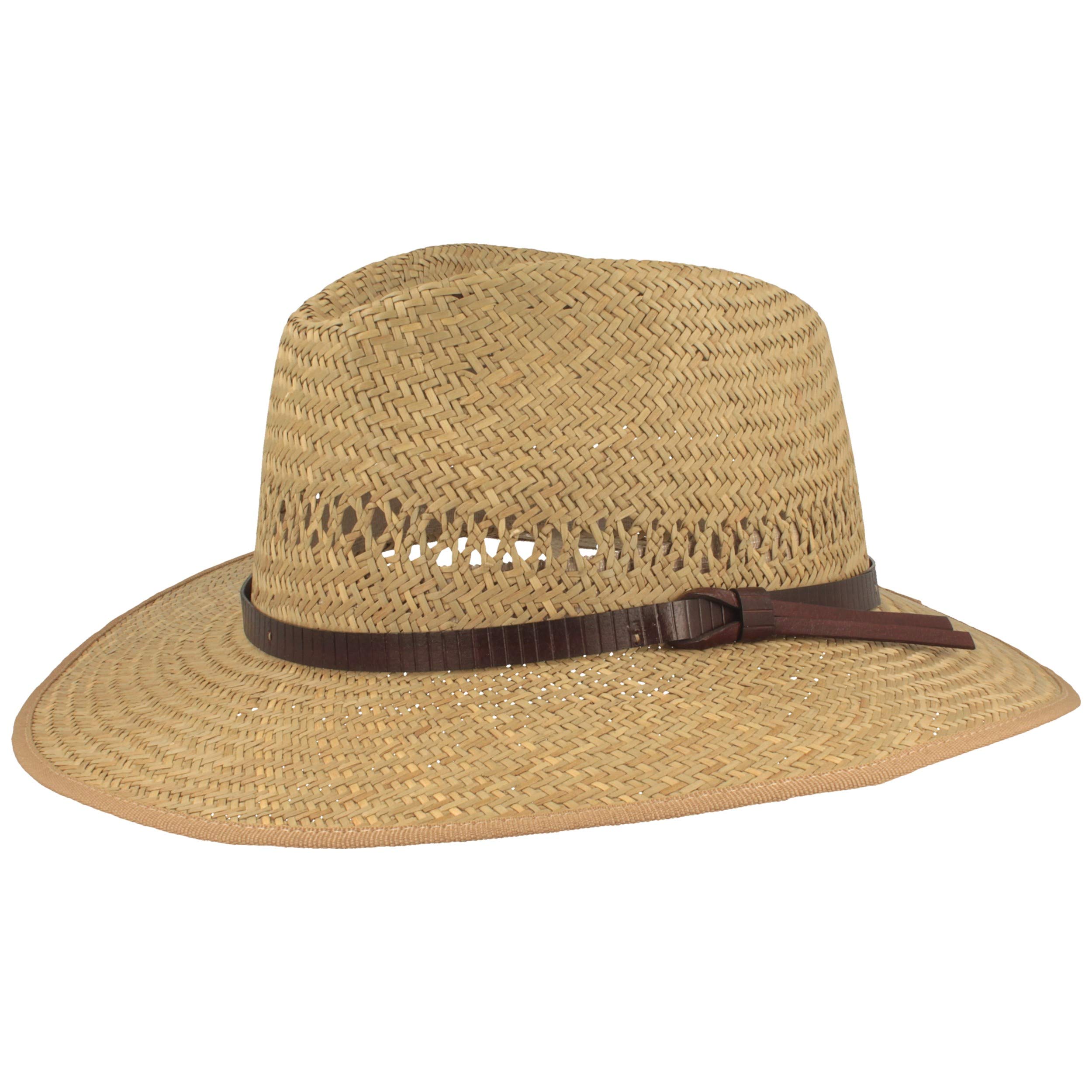 Breiter - Sombrero De Paja Sombrero De Verano Sombrero para El Sol - 100% Paja - Ribete De Piel Sintética - Especialmente Ligero - Naturaleza