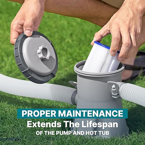 Miniatura 7 de Bestway Paquete de 2 cartuchos de filtro SaluSpa (VI) Compatible con todos los modelos de bañera de hidromasaje y spa inflables SaluSpa