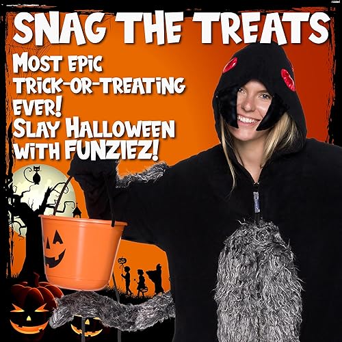 Miniatura 2 de Funziez! Spider Adult Onesie - Tarantula Halloween Costume - Plush One Piece Cosplay Suit for Adults, Women and Men