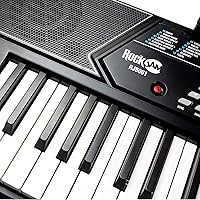 Vista 8 de RockJam 61 Key Keyboard Piano Stand With Pitch Bend Kit, Piano Bench, Headphones, Simply Piano App & Keynote Stickers