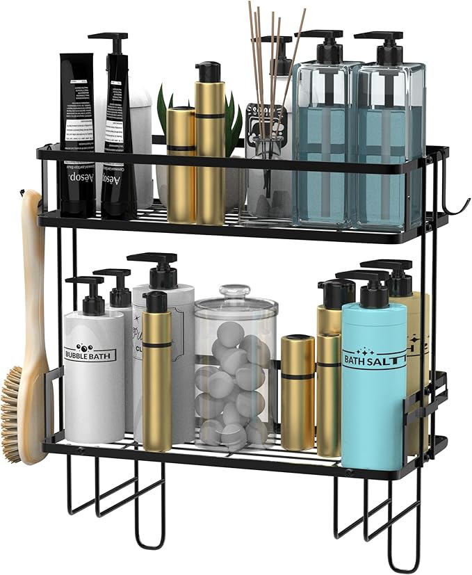 DINEST 2 Tier Over The Toilet Storage Shelf Rack Organizer