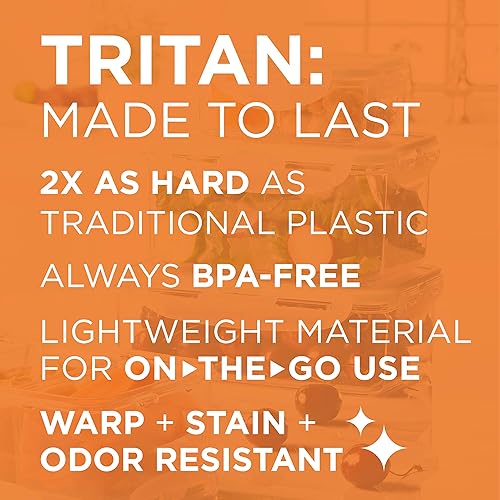 Miniatura 7 de LOCK & LOCK Purely Better Tritan Contenedor cuadrado de almacenamiento de alimentos, 20 onzas, transparente