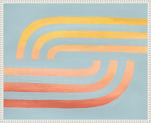 Miniatura 11 de Amanti Art Framed Canvas Wall Art 23x28 Woven Sea And Sun II by Grace Popp, Framed Wall Art Canvas, Abstract Artwork, Modern Decor, Medium Poster