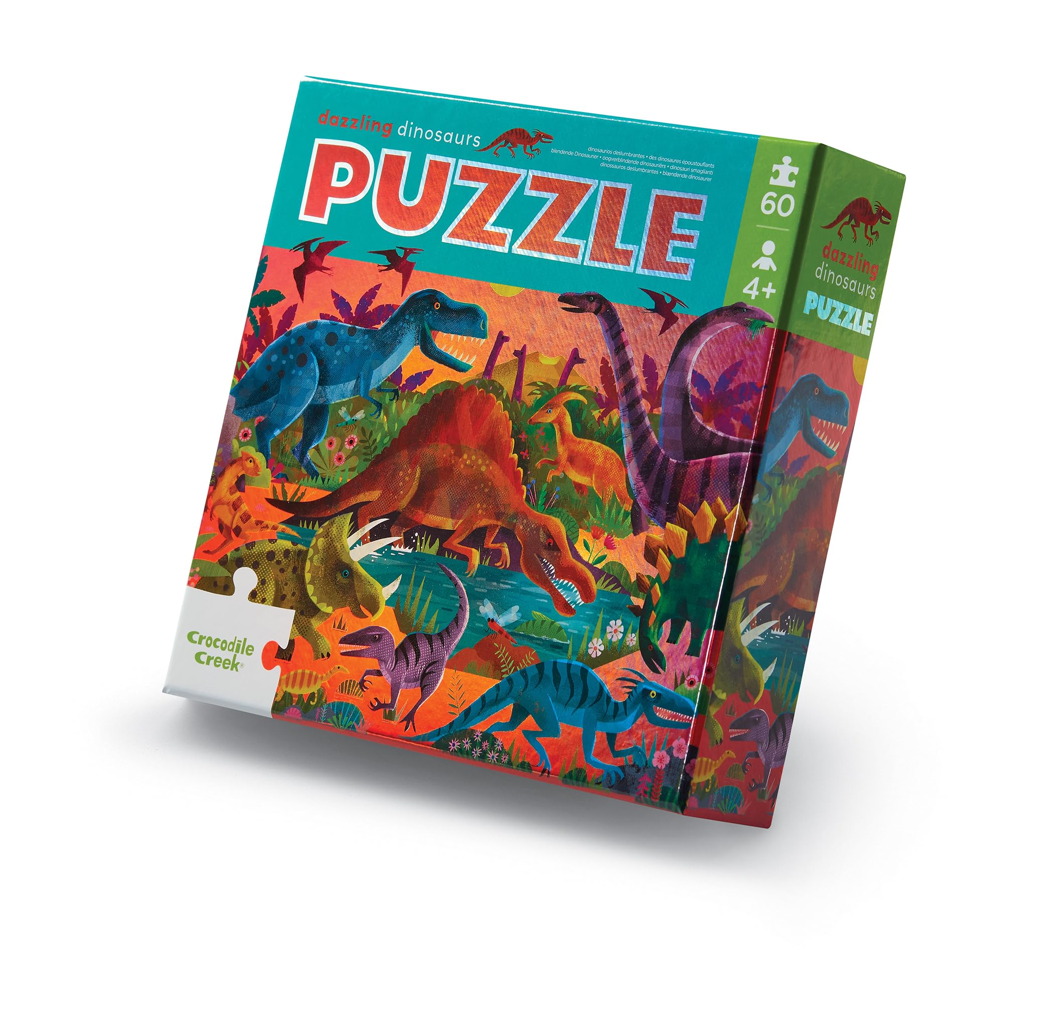 Amazon.com: Crocodile Creek 60-Piece Holographic Foil Floor Puzzle