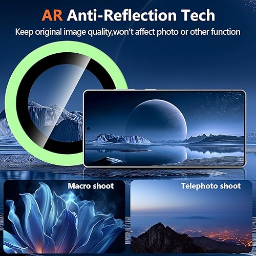 Vista 304 de para Samsung Galaxy Z Flip 7 Protector de Lente de Cámara, Cubierta de Lente de Vidrio Templado con Anillo de Metal Individual, [Fuerte Adhesión] 1