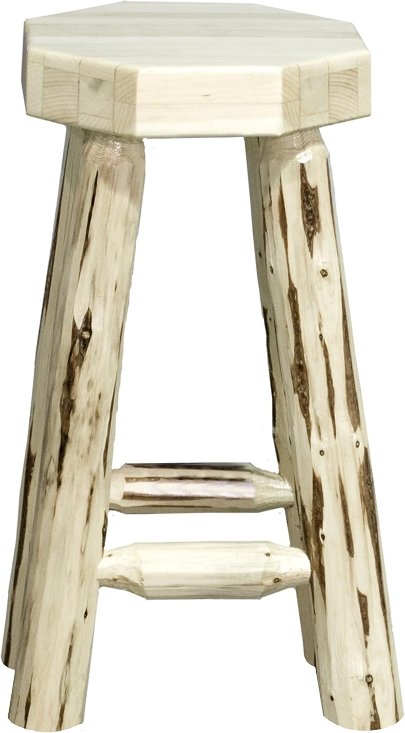 Montana Woodworks Montana Collection Counter Height Backless Barstool, Ready to Finish