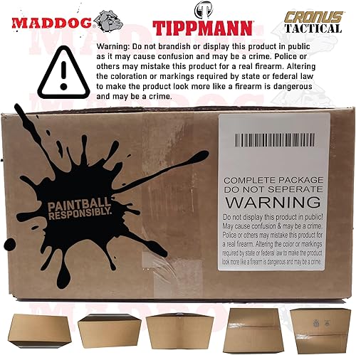 Miniatura 7 de Maddog Tippmann Cronus - Marcador táctico de bronce para pistola de paintball