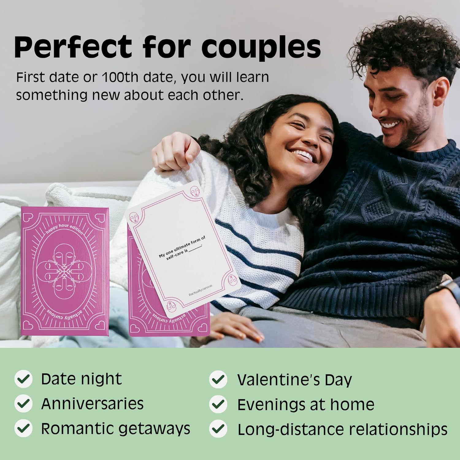 Actually Curious Happy Hour Edition – Icebreaker Conversation Cards for Adults, Party Card Game, 52 Question Cards for Friends, Dinner Parties & Game Night