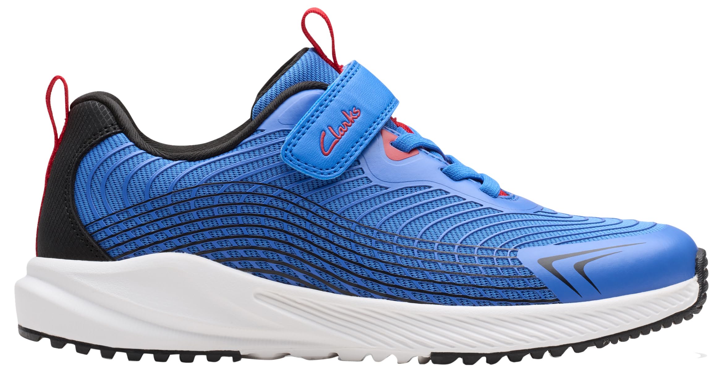 Clarks Deyes Dash K Childrens Blue Synthetic, 7