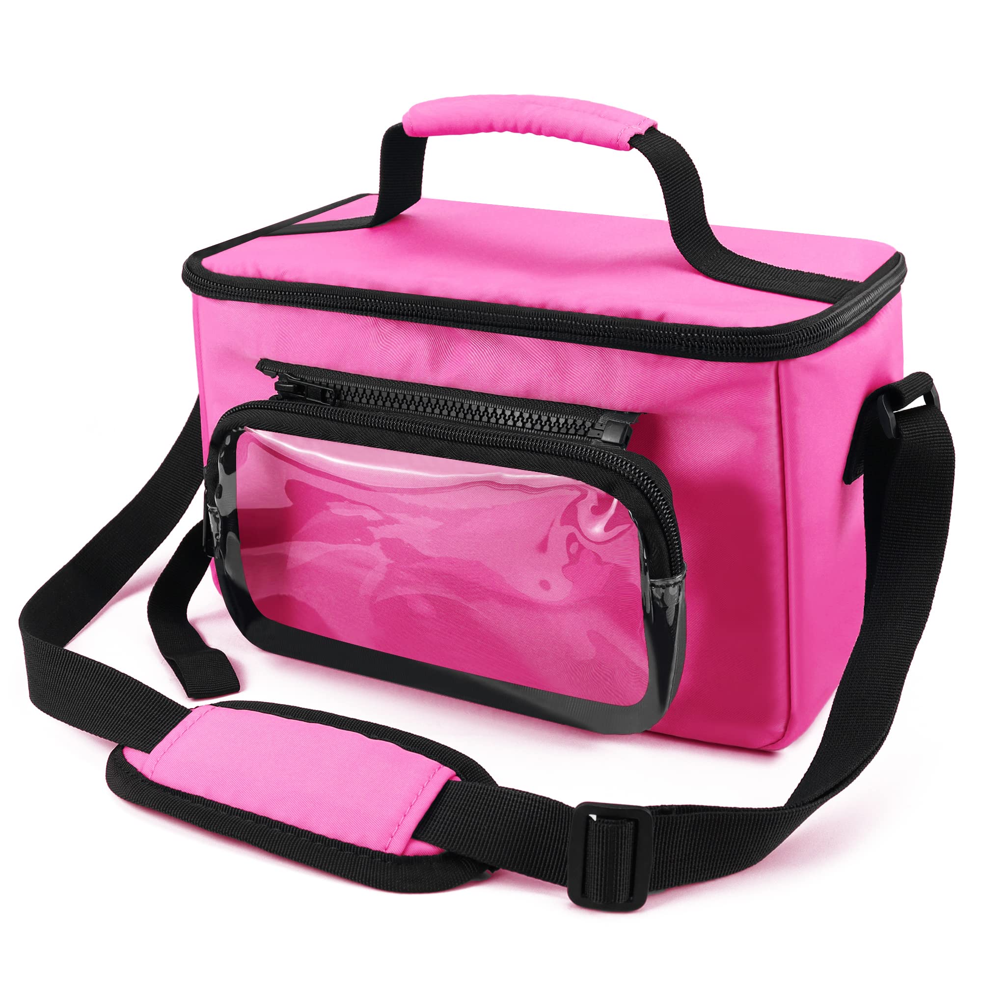 Carry Case for Tonies Characters and Toniebox, Travel Bag Compatible with Yoto Player and Cards, Gifts for Girls, Pink