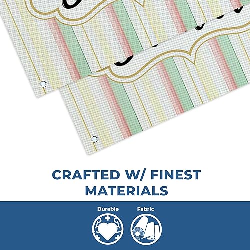 Miniatura 3 de Cartel de baby shower para uso en interiores y exteriores de 4 x 4 pies, pancarta grande personalizada y letreros con cuerda para colgar, telón de