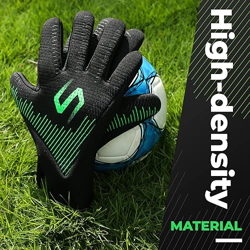 Miniatura 3 de WVVOU Guantes de portero guantes de portero guantes de fútbol guantes de portero de fútbol transpirables corte negativo látex de 0157in para jóvenes