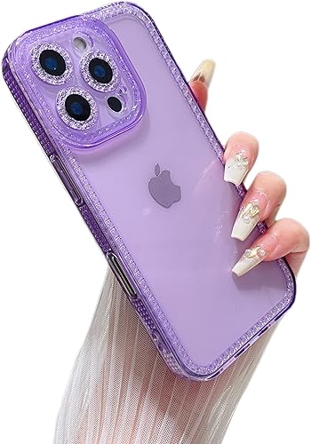 Miniatura 13 de ZTOFERA Diseñada para iPhone 13 de 6.1 pulgadas, bonita funda transparente para mujeres y niñas, funda protectora de silicona TPU suave flexible con