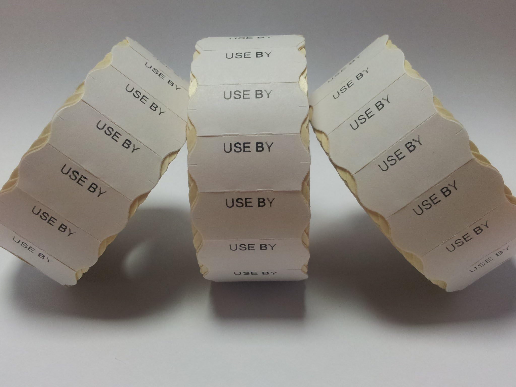 CT4 26mm x 12mm Price Gun Labels - Printed 'USE by' (Permanent Adhesive) - 10 Rolls / 15,000 Labels