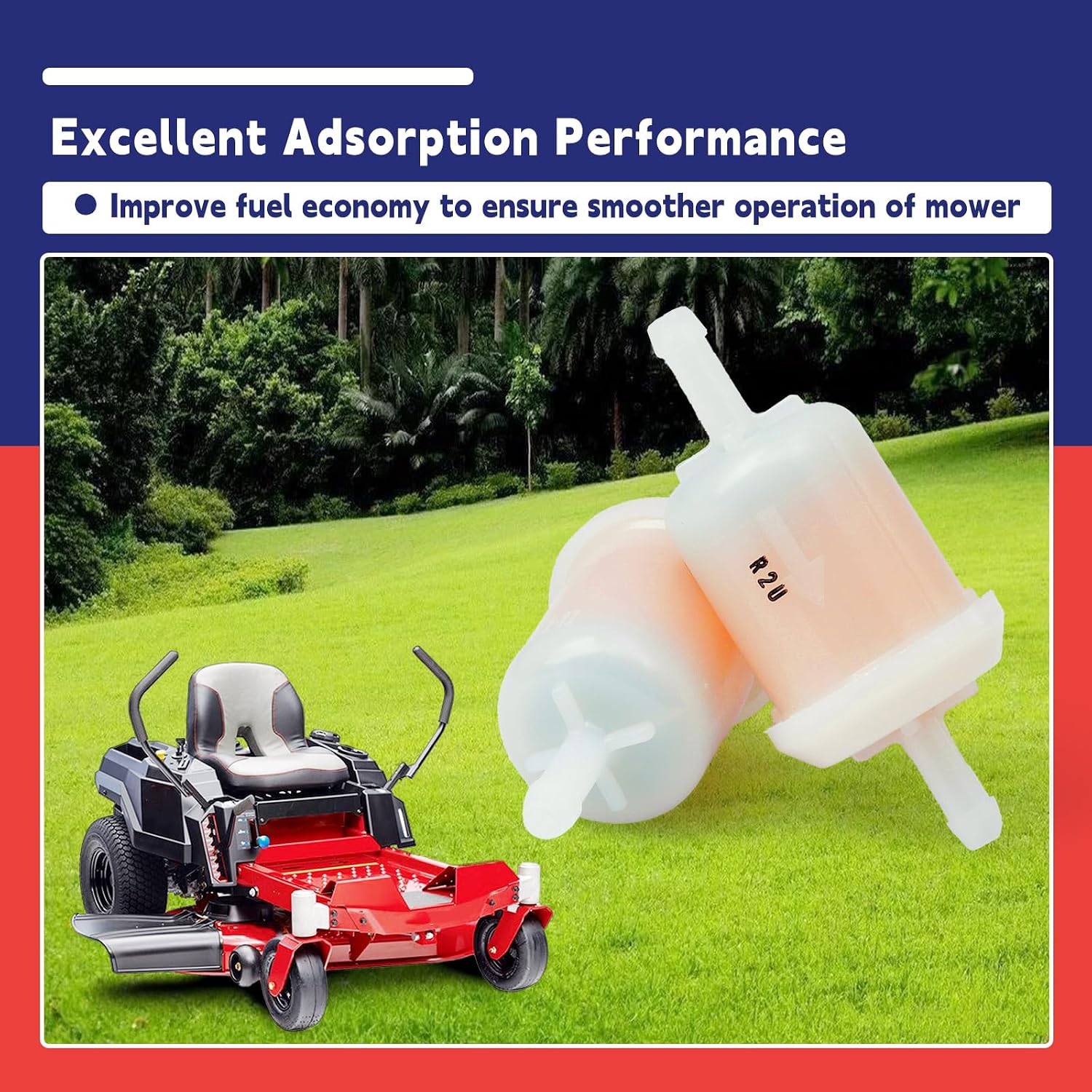 139-0717 Fuel Filter Replacement for Quest for Radius E S Series for Timecutter Mowers Replaces 120-4253 133-1563 127-9204 135-8480