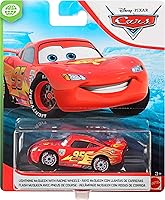 Vista 6 de Disney Pixar Cars Rayo McQueen con ruedas de carreras