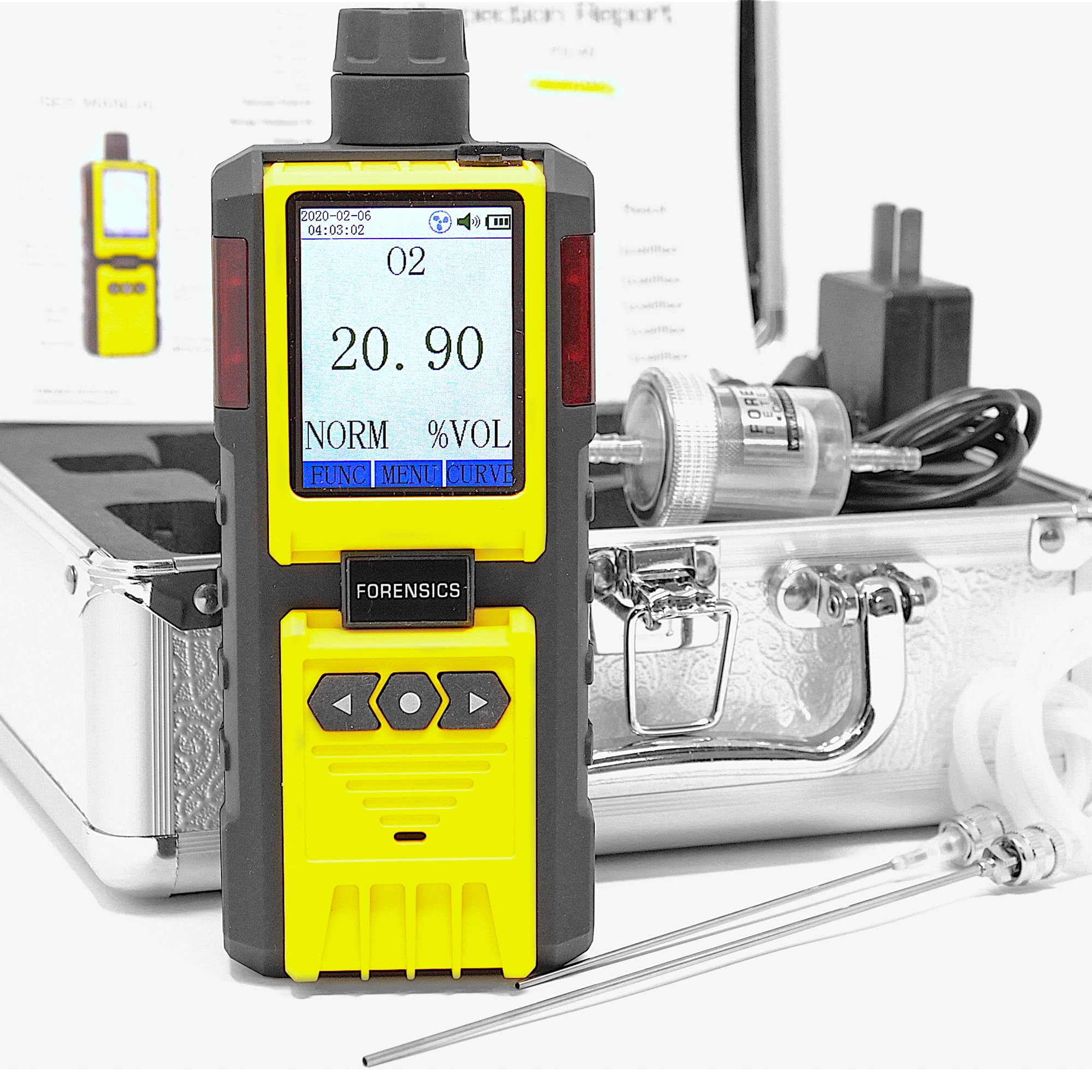 Analizador de Oxígeno para Soldadura | Certificado de Calibración EU | 0–30% con Resolución de 0,01% (100 ppm) | Analizador para Purga de Soldadura