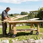 5 Roues de roulettes d'extérieur robuste de pouce 4, Grandes roulettes en caoutchouc robuste avec freins, roulettes pivotantes en plaque de qualité industrielle 1080 LBS avec Knobby Tread pour Workbench, Panier, Coop poulet