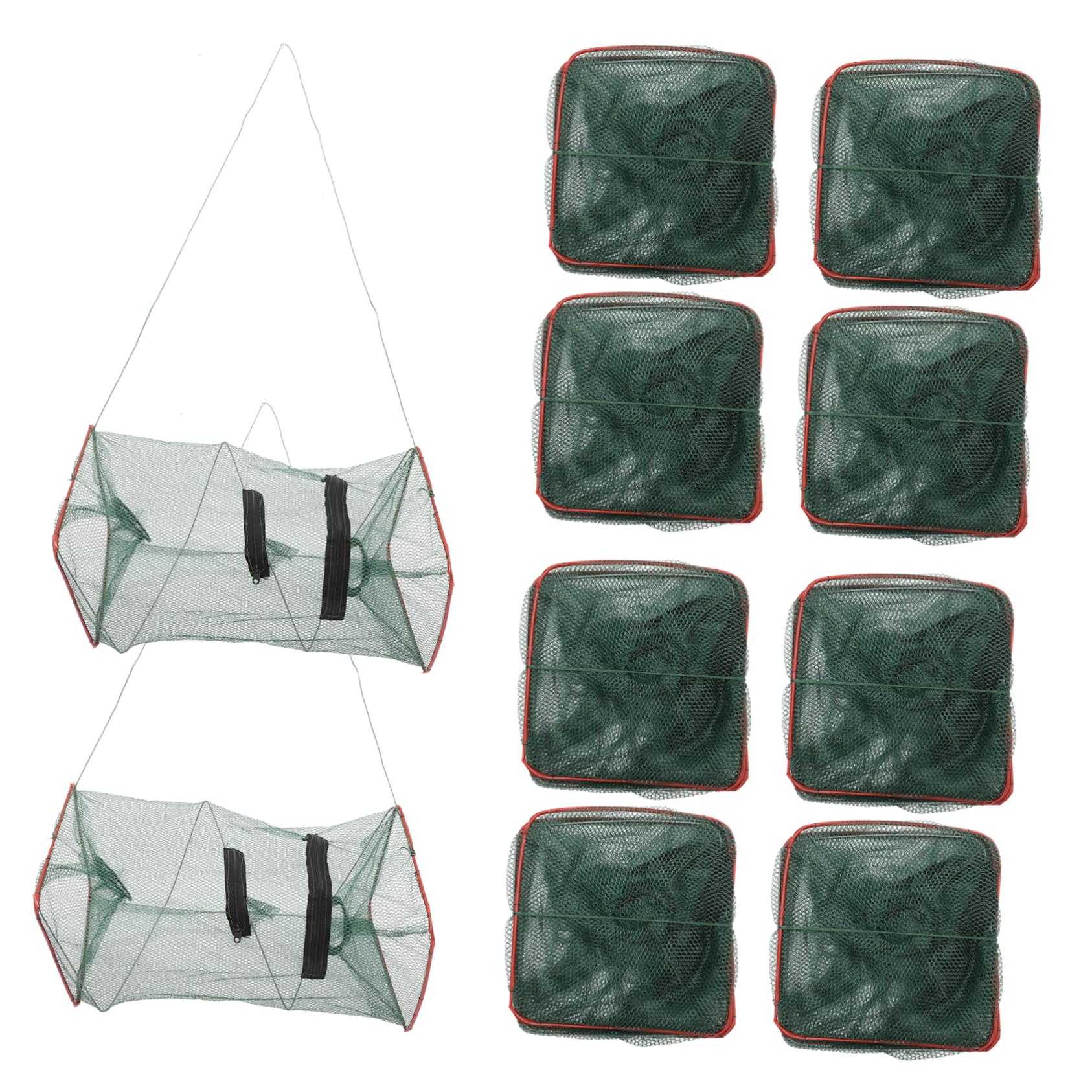 Jaula Rectangular Plegable para Peces 10 Unidades de Nailon