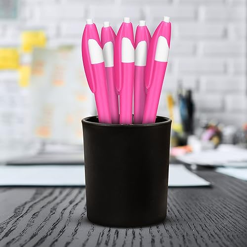 Miniatura 7 de DISCOUNT PROMOS Juego de 10 bolígrafos de oficina de plástico de dos tonos, paquete a granel, tinta negra, ideal para oficina, escuela, negocios,