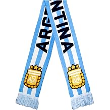 Icon Sports Officially Licensed Argentine Football Association Scarf - Unisex Adult - 100% Acrylic - Double Side